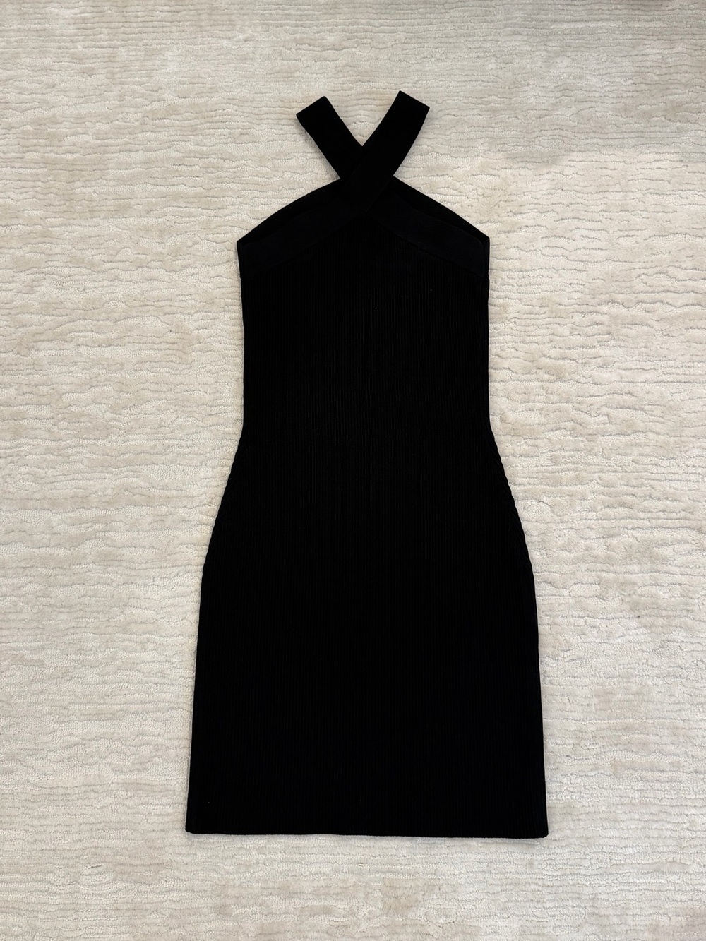 Aritzia babaton sculpt knit criss cross dress